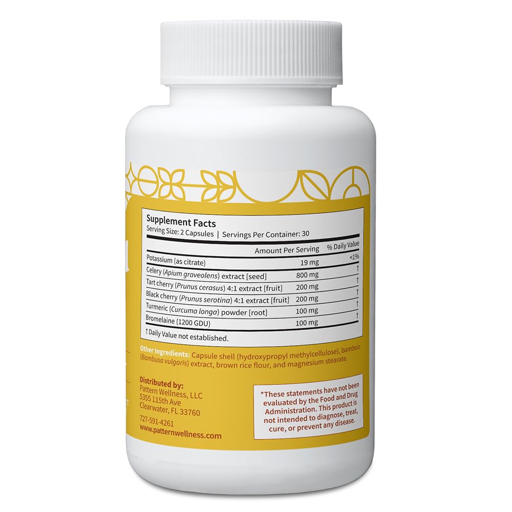 Pattern Wellness Uric Acid Support celery seed extract close-up highlight traditional ingredient.