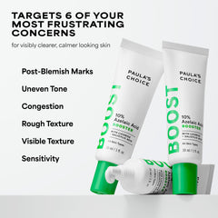 Paula's Choice booster bottle on display communicates compact design for daily routines