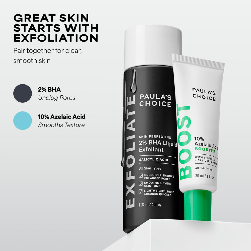 Paula's Choice booster mixed with moisturizer to boost clarity and even tone
