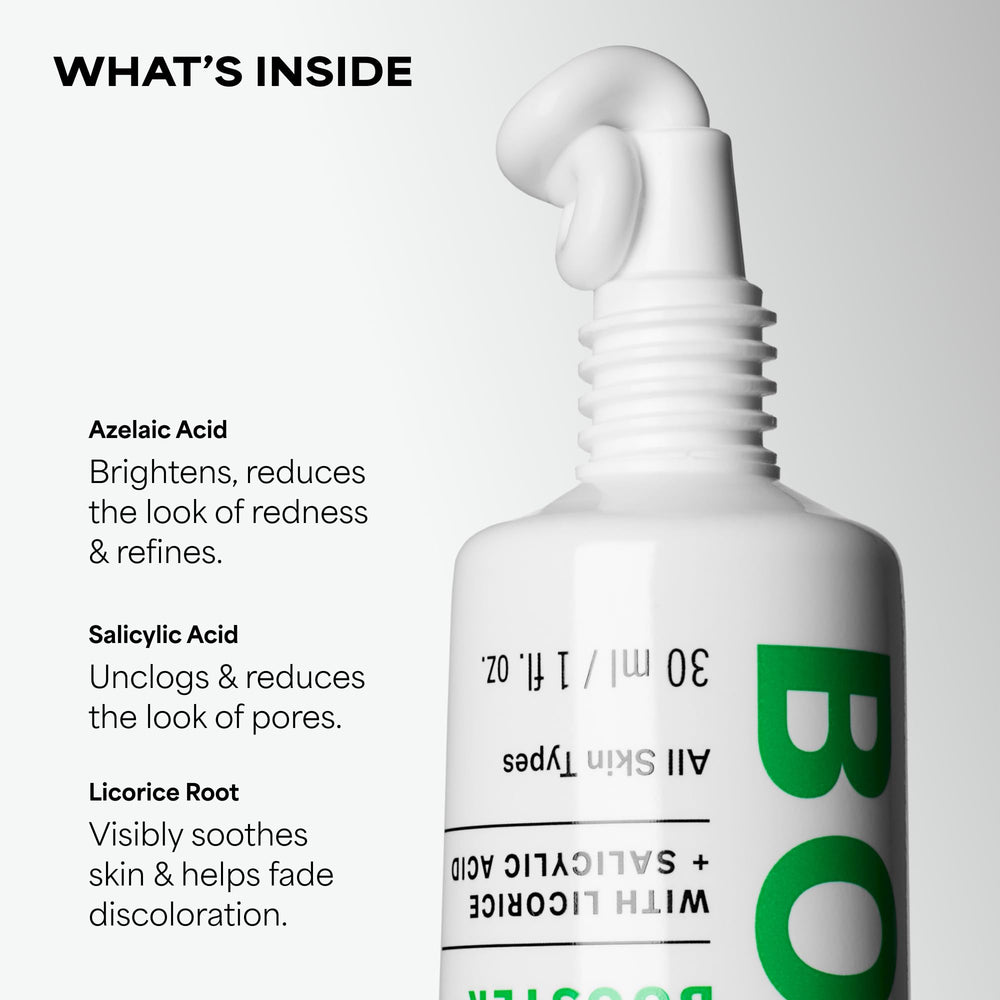 On-hand application shows Paula's Choice booster spreading smoothly for quick absorption