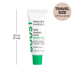 Paula's Choice BOOST azelaic texture on skin shows light, oil-free application.