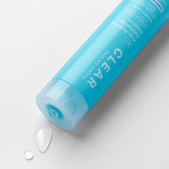 Paula's Choice CLEAR bottle close-up highlights fragrance-free formula soothing redness.