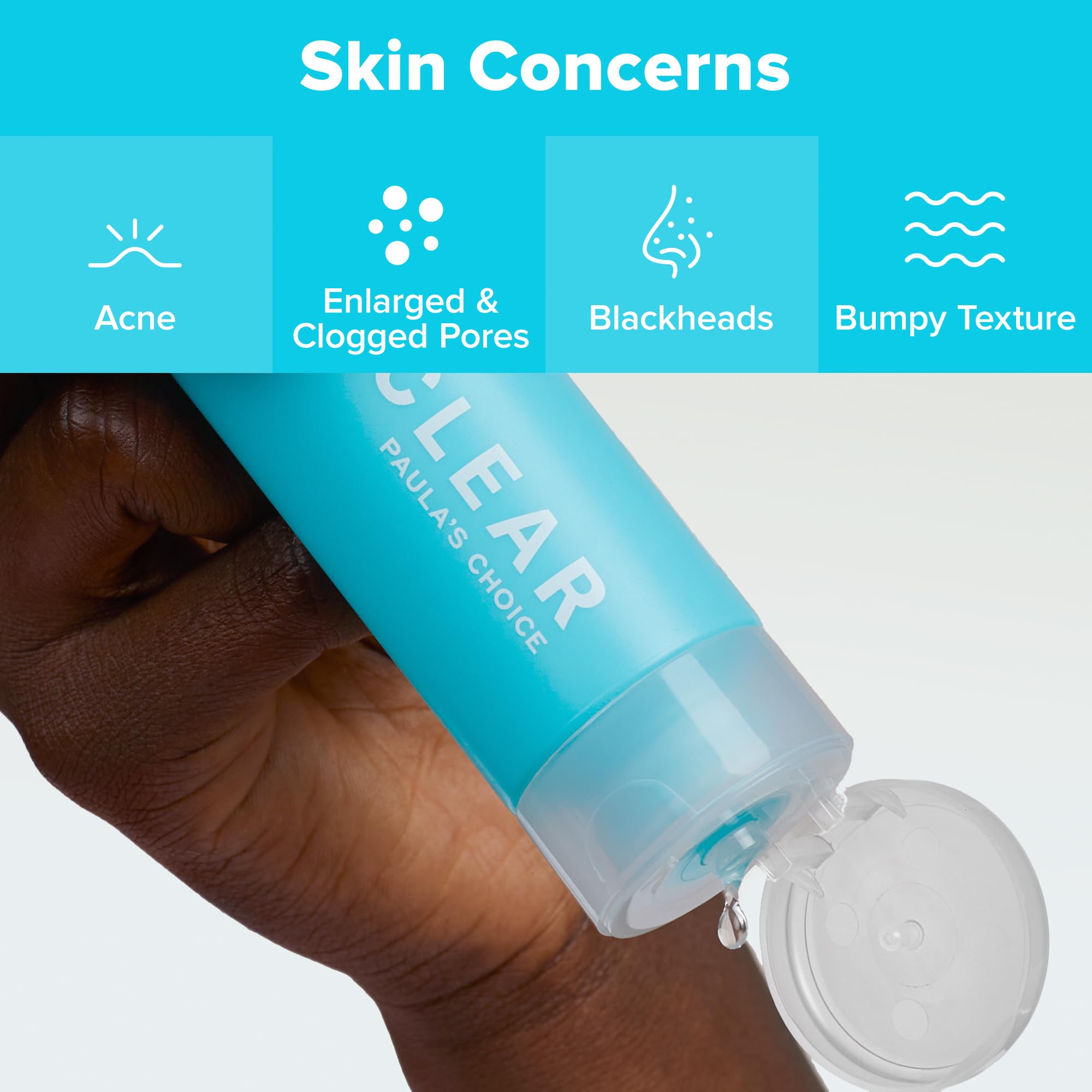 Paula's Choice CLEAR texture swirl showing light, non-greasy hydration.