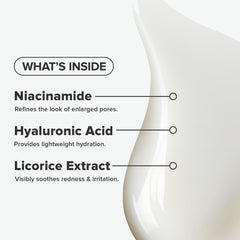 Close-up of Paula's Choice CLEAR Oil-Free Moisturizer texture with a non-greasy finish.