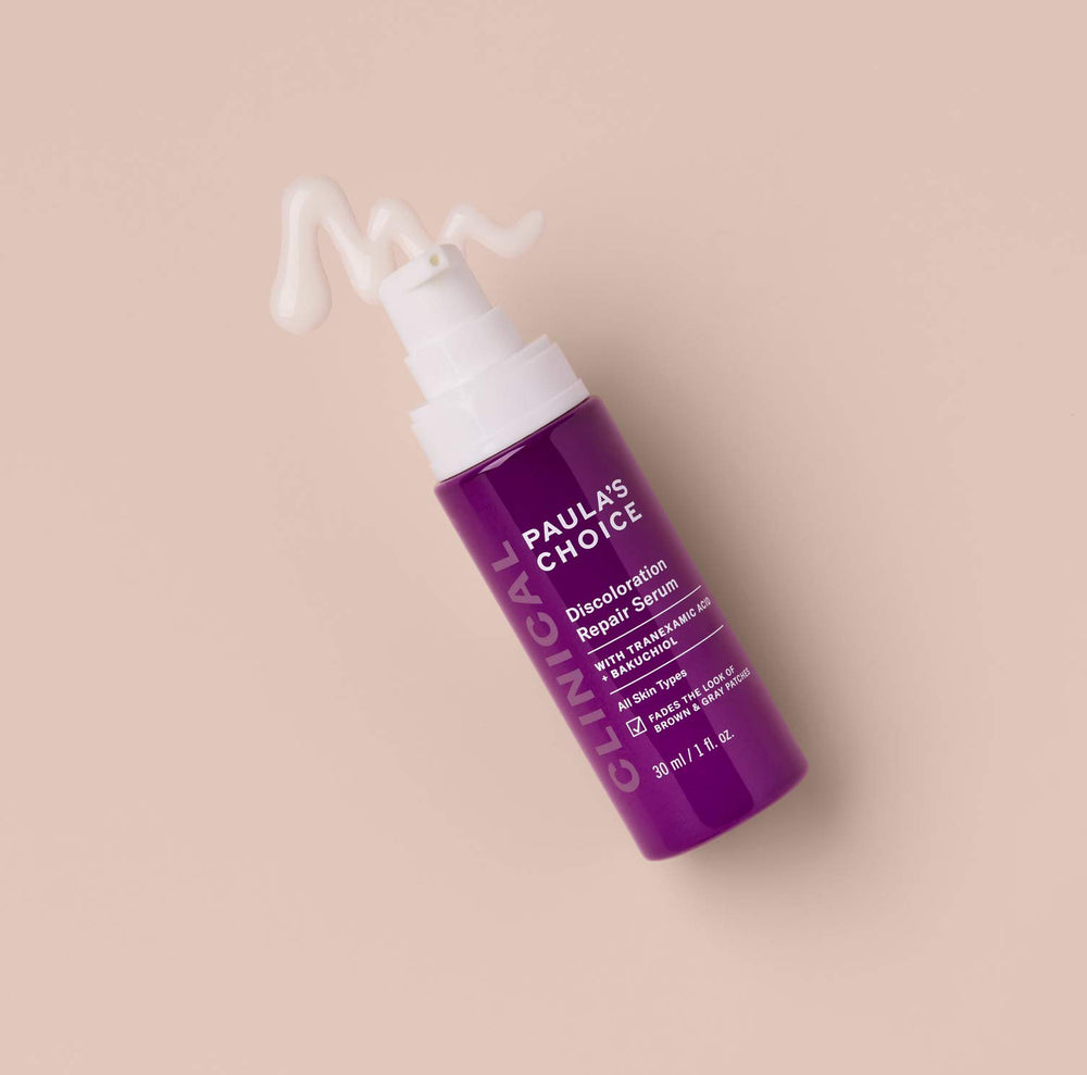 Paula's Choice Clinical Discoloration Serum niacinamide focus for even-toned skin.