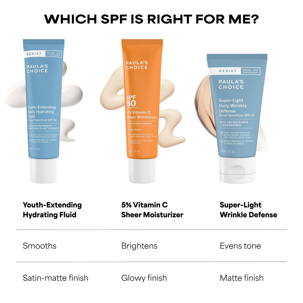 Paula's Choice leaves skin hydrated with a light, non-greasy feel