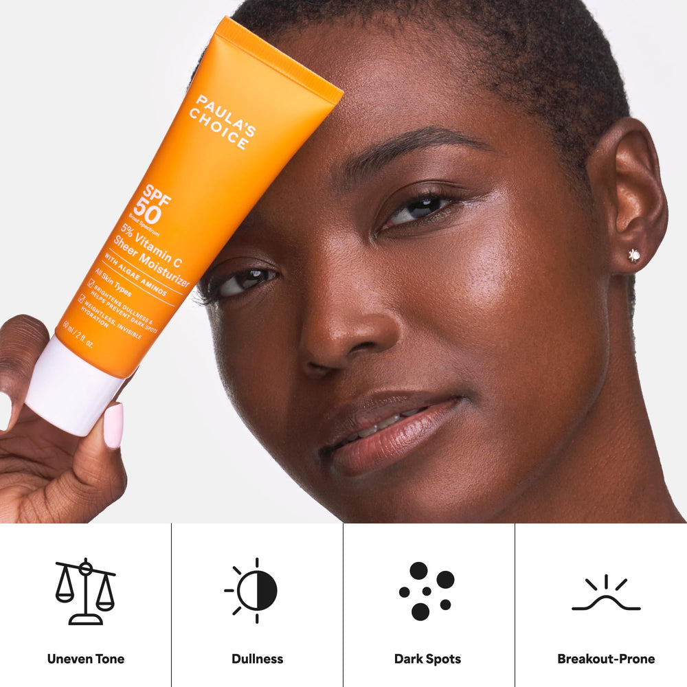 Paula's Choice sunscreen applied under makeup for a smooth base