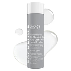 Paula's Choice mandelic-lactic exfoliant bottle with pump for gentle daily exfoliation