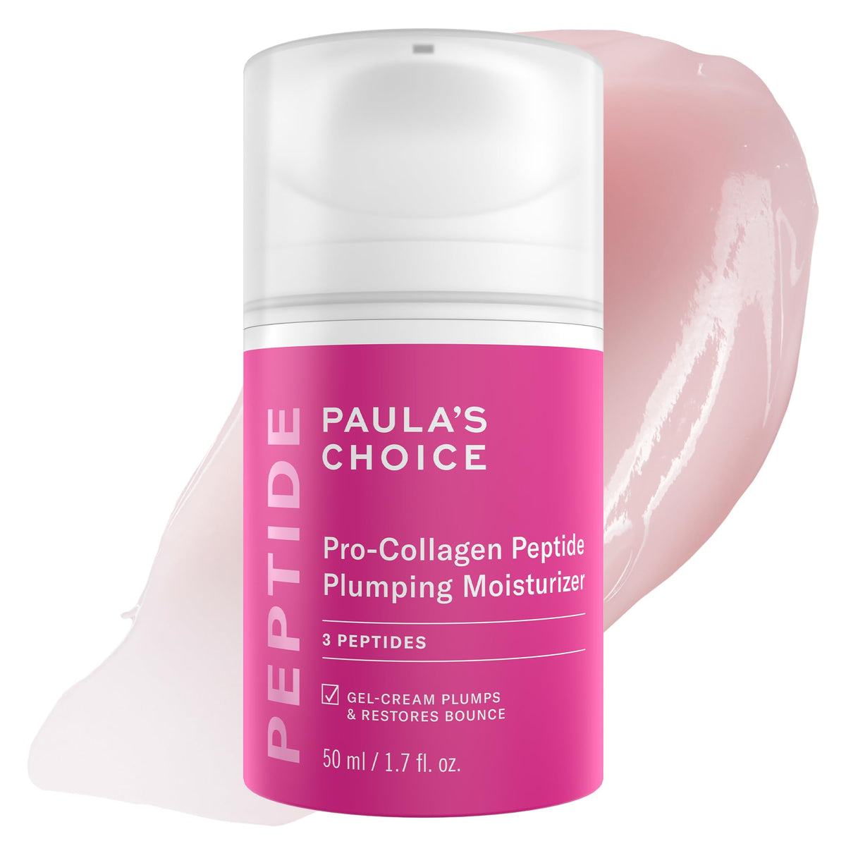 Paula's Choice Pro-Collagen Peptide Plumping Moisturizer bottle-dispense for easy application and lasting hydration