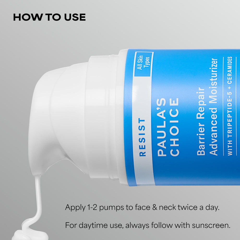 Paula's Choice RESIST Barrier Repair daily-use application demonstrating smooth absorption.