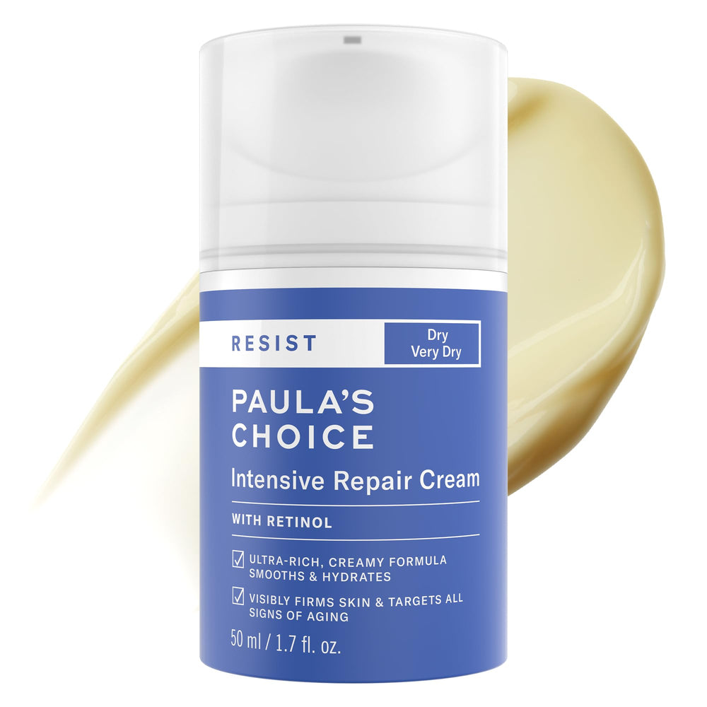 Paula's Choice RESIST Intensive Repair Cream jar ready for a hydrating skincare routine.