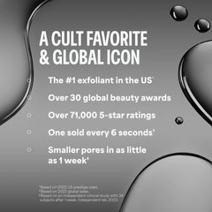 Paula's Choice Skin Perfecting 2% BHA travel-size bottle shown for on-the-go exfoliation.