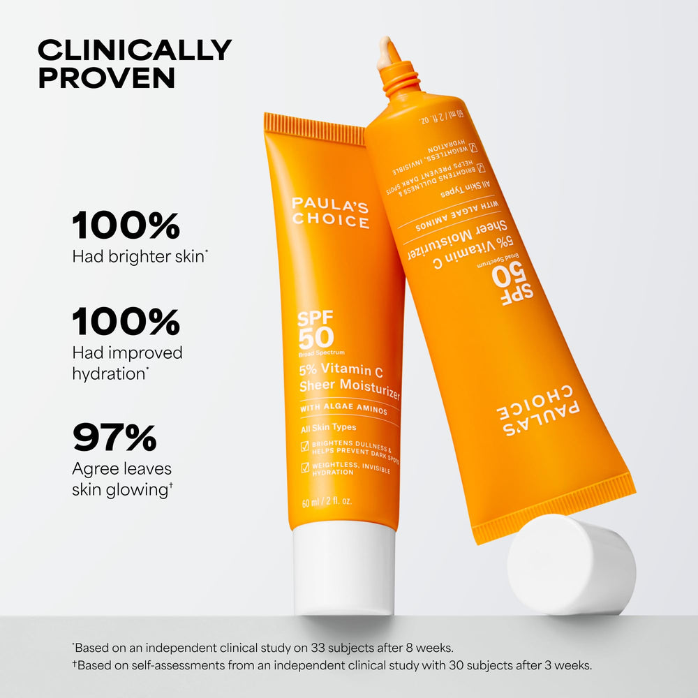 Paula's Choice SPF 50 label highlights UVA/UVB protection