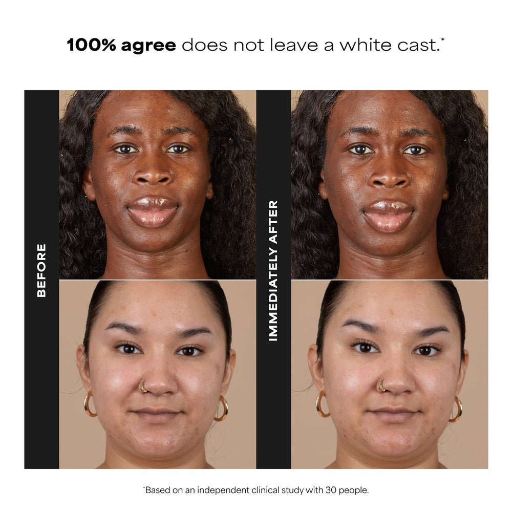 Paula's Choice sunscreen texture being spread on skin showing invisible finish