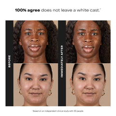 Paula's Choice sunscreen texture being spread on skin showing invisible finish
