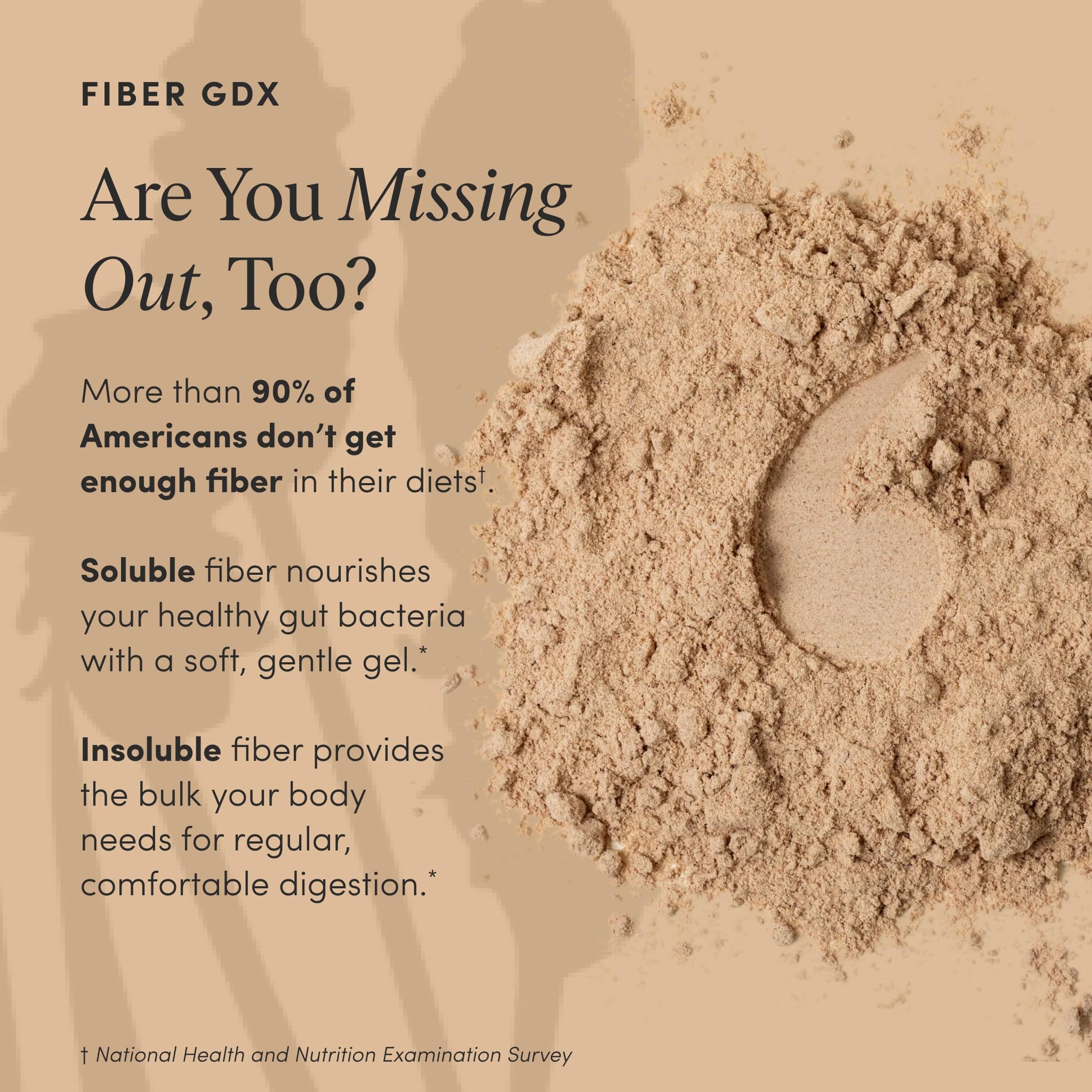 The Pause Life Fiber GDX gluten-free label on the pack