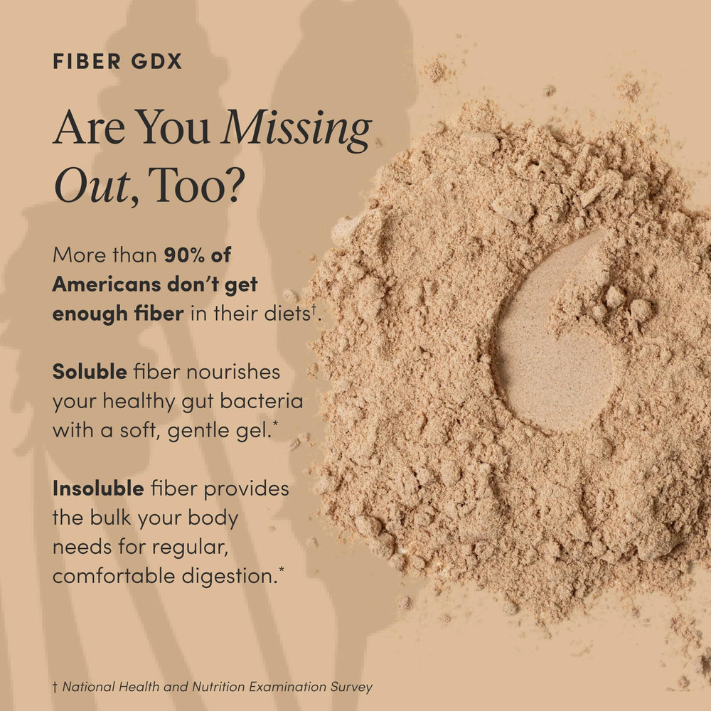 The Pause Life Fiber GDX gluten-free label on the pack