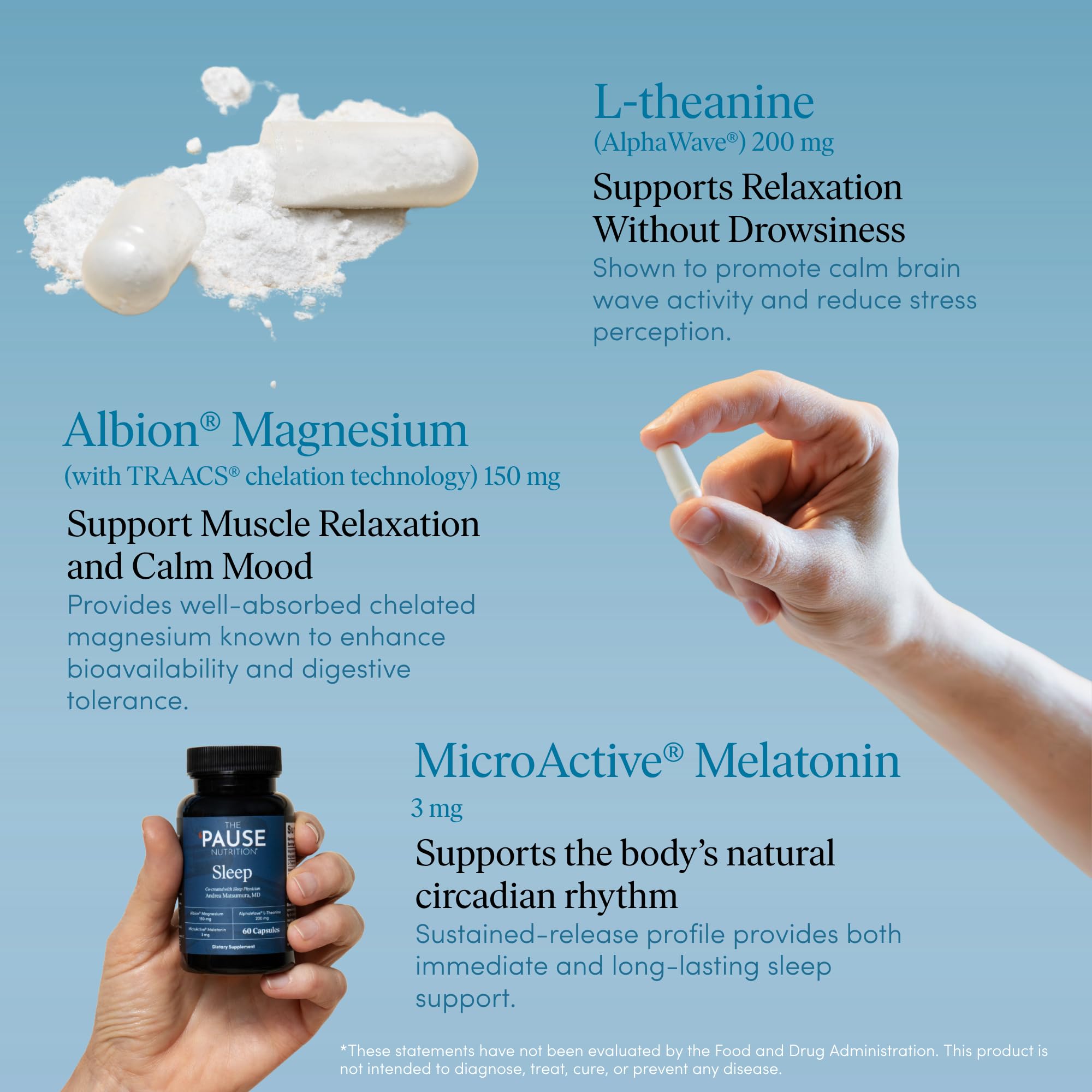 AlphaWave L-Theanine cue emphasizes calm mood support.