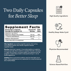 Close-up of The 'Pause Life Sleep capsules ready for gentle, non-habit forming use.