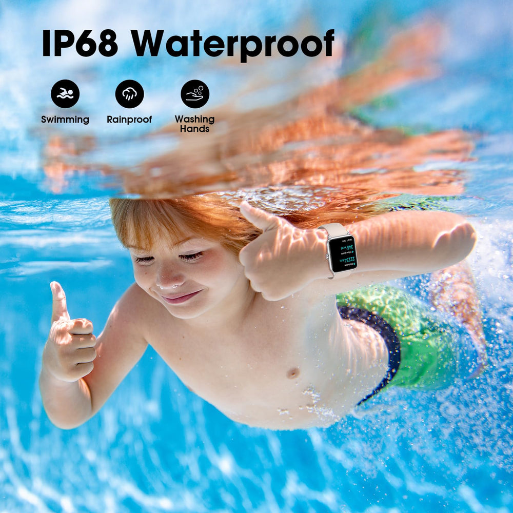 Pautios Pedometer Watch IP68 waterproof design supports swim use.