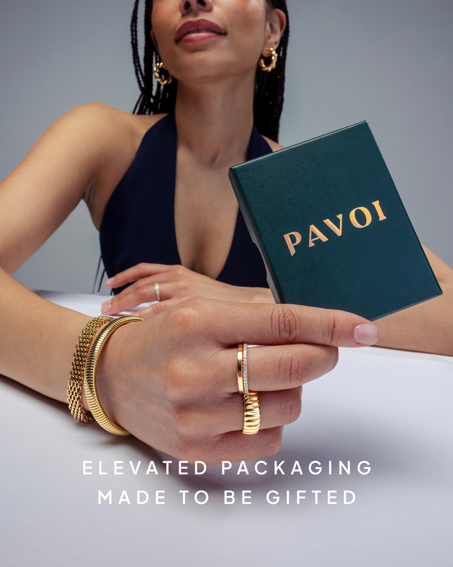 PAVOI sustainable packaging supports eco-friendly jewelry choices.