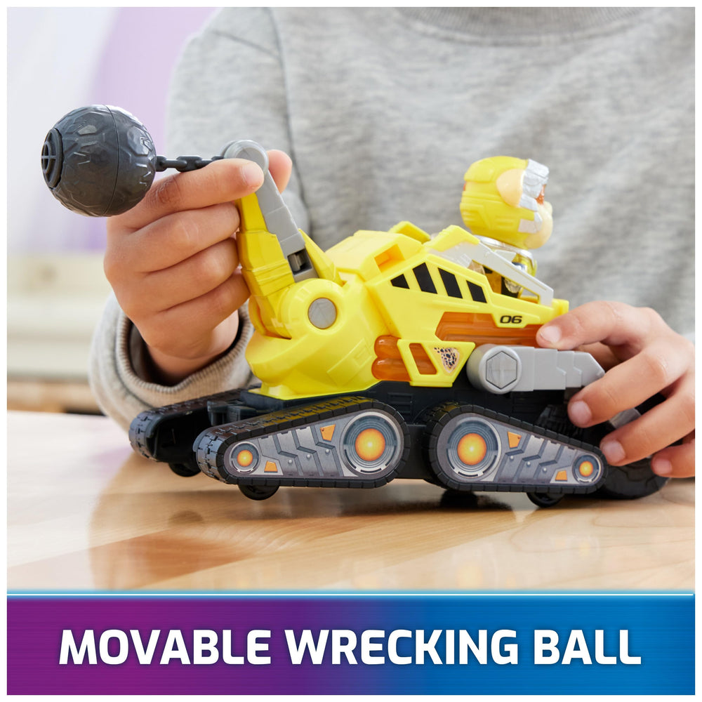 Paw Patrol Rubble seat clip activation for synchronized lighting.