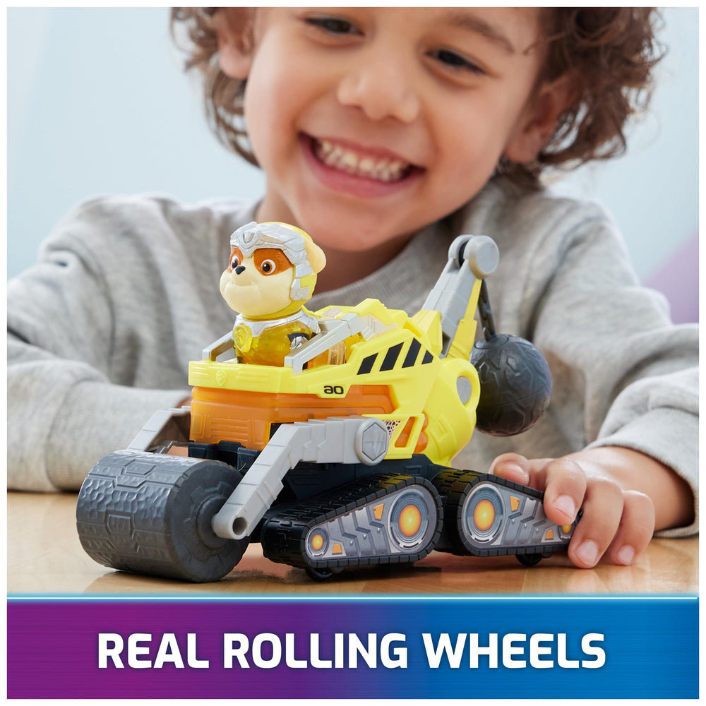 Paw Patrol truck rolling for pretend missions and teamwork.