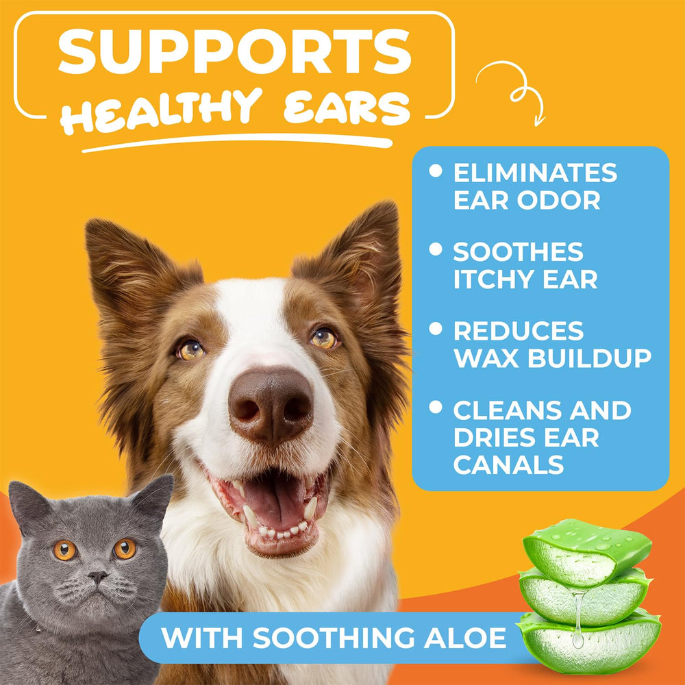 Paw Science finger wipe application shows easy, precise cleaning for pets.