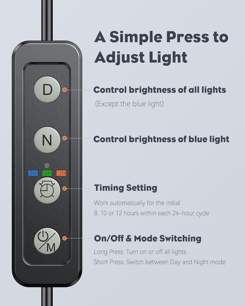 Pawfly 6W LED aquarium light inside tank view shows balanced color spread.