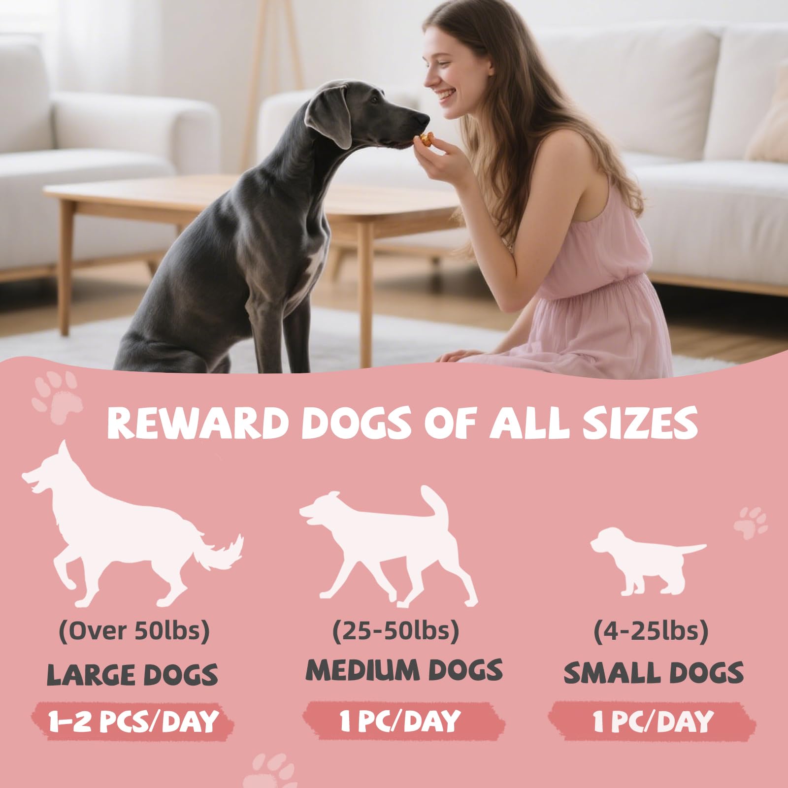 Pawmate chewy texture supports dental care and mental engagement.