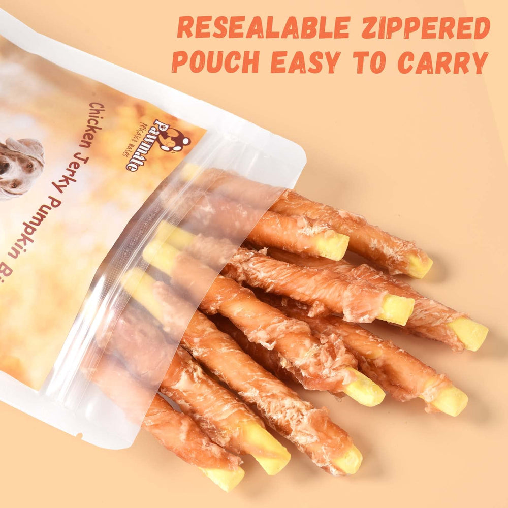 Pawmate Emballage Sac Biscuits Citrouille Poulet — pratique pour sorties et promenades.