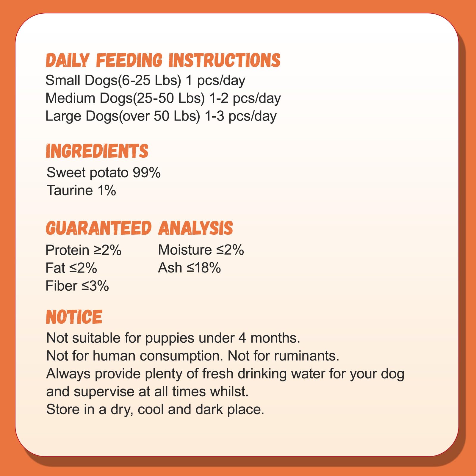Pawmate Sweet Potato Treats served in dog bowl for quick snack