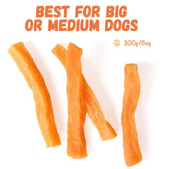 Pawmate Sweet Potato Treats dog enjoying treat during training session