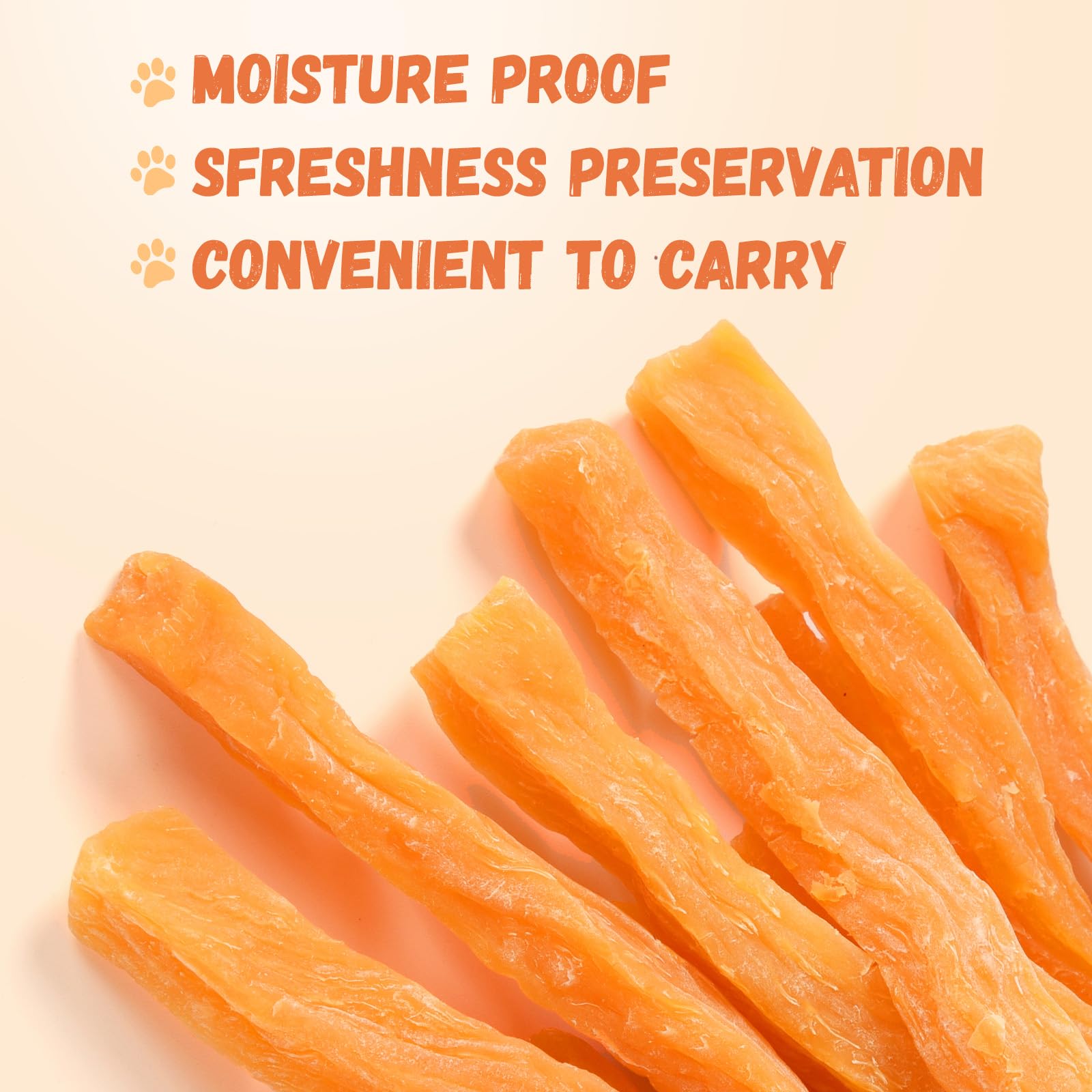 Pawmate Sweet Potato Treats grain-free label clearly visible on packaging