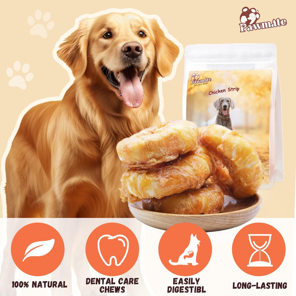 Pawmate taurine-enriched snack image suggesting balanced nutrition for dogs.