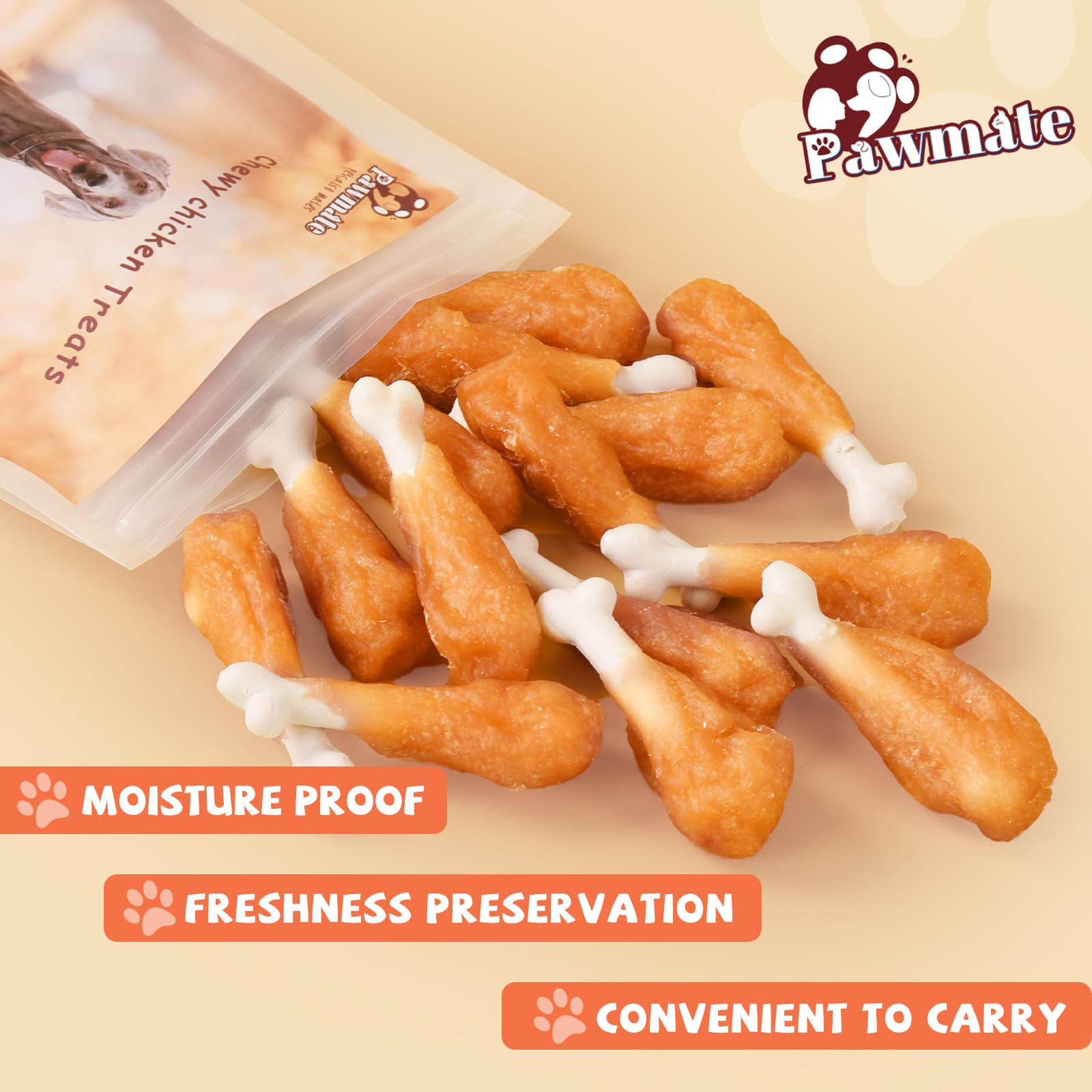 Pawmate: format 10.6 oz, 18-19 bouchées idéales pour sessions d'entraînement.