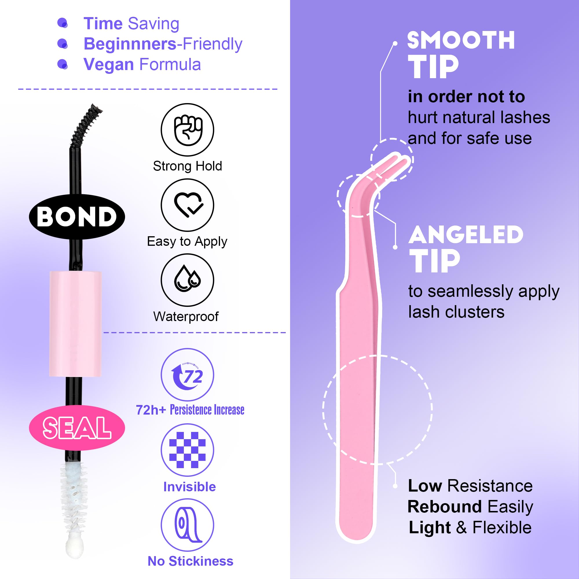 Pawotence updated fiber clusters provide soft feel and natural volume