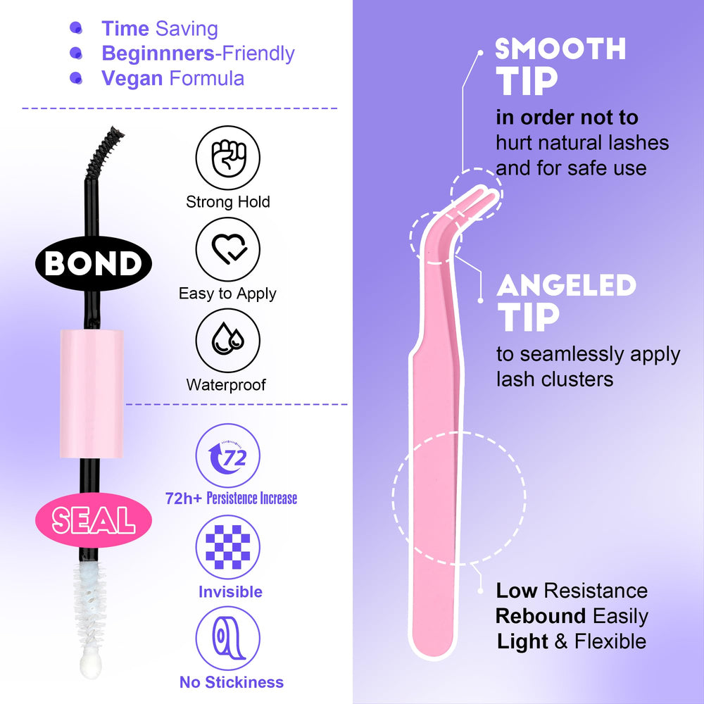 Pawotence updated fiber clusters provide soft feel and natural volume