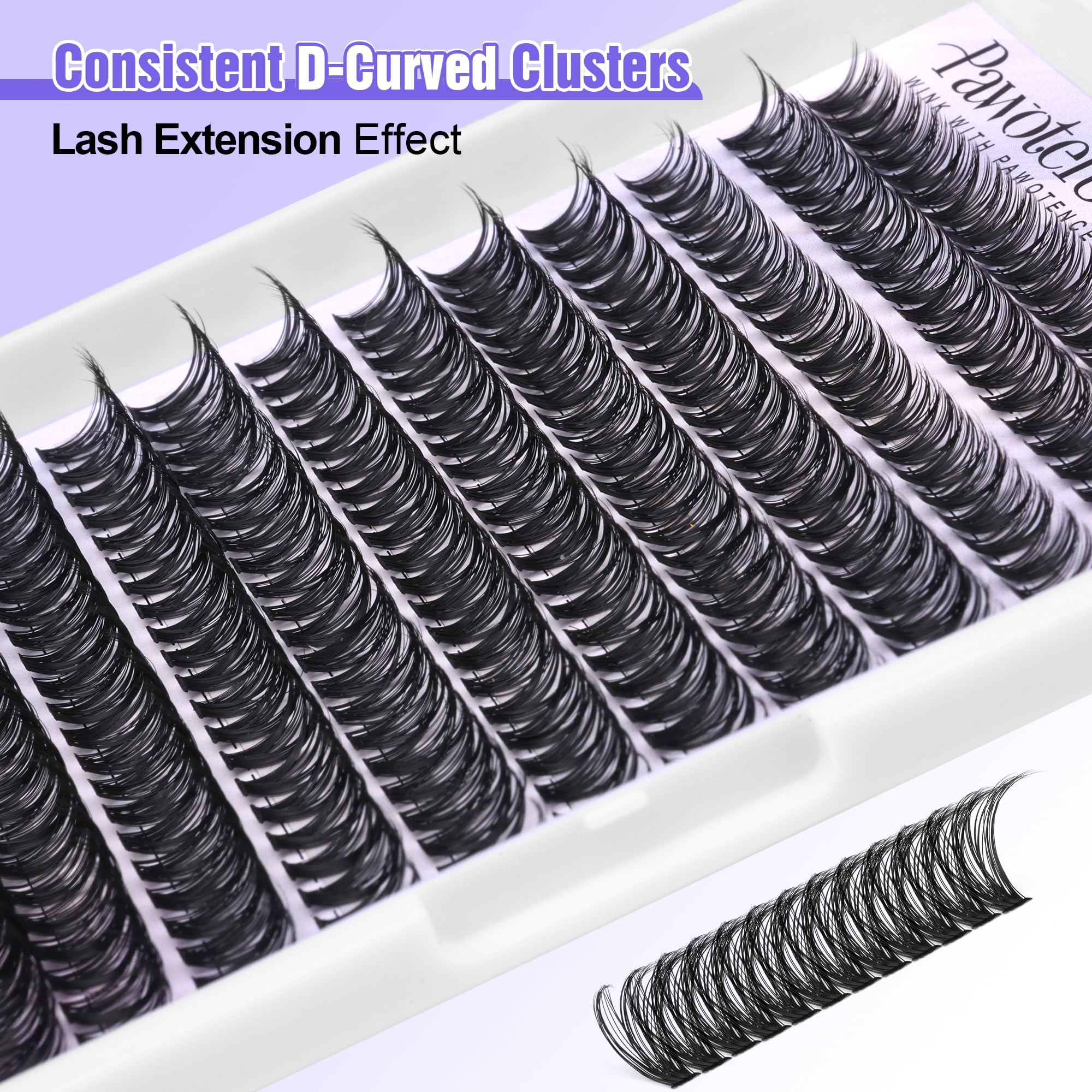 Pawotence varied-length clusters enable customizable looks