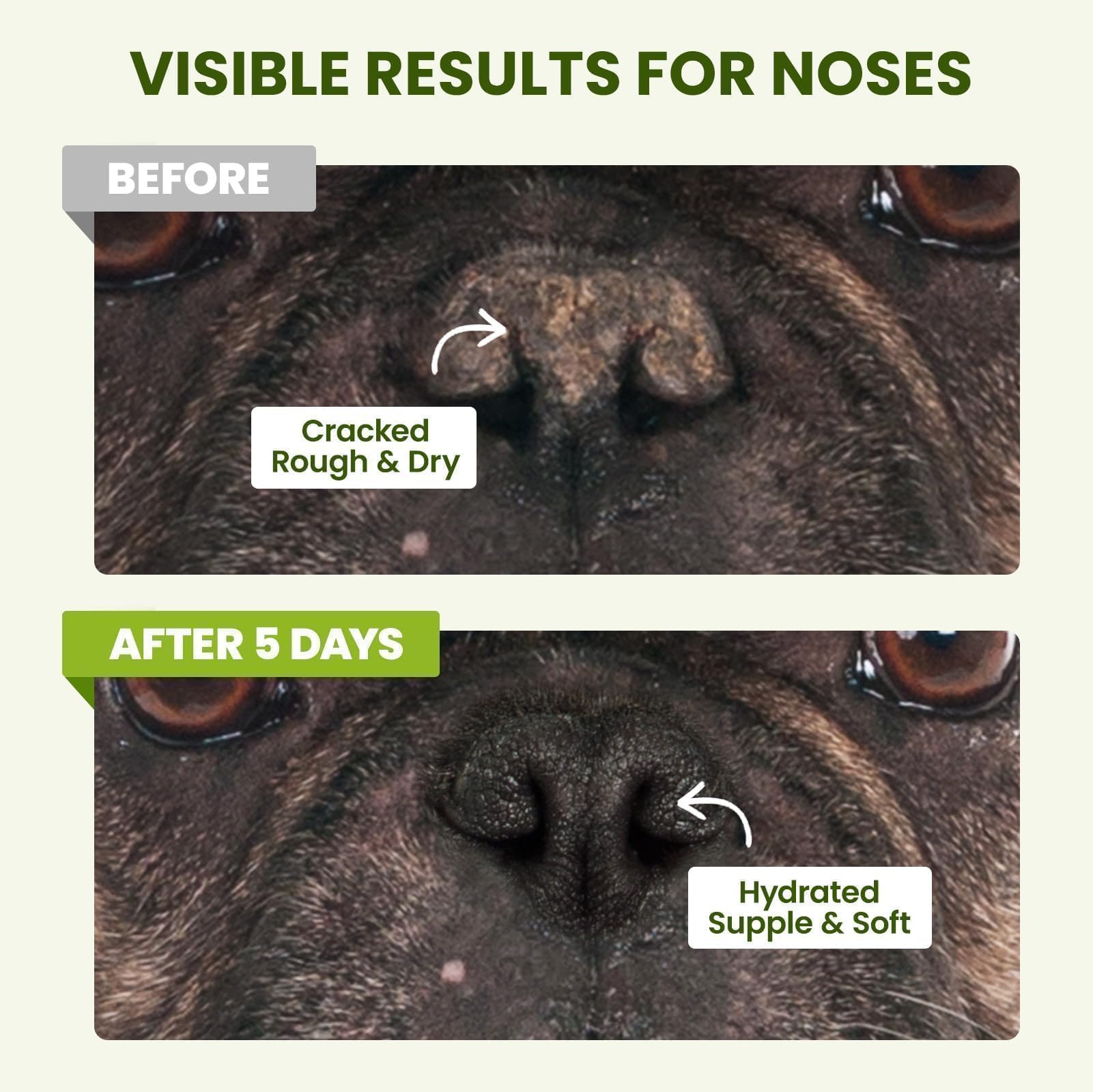 PawSono aloe vera layer offers gentle soothing on irritated noses.