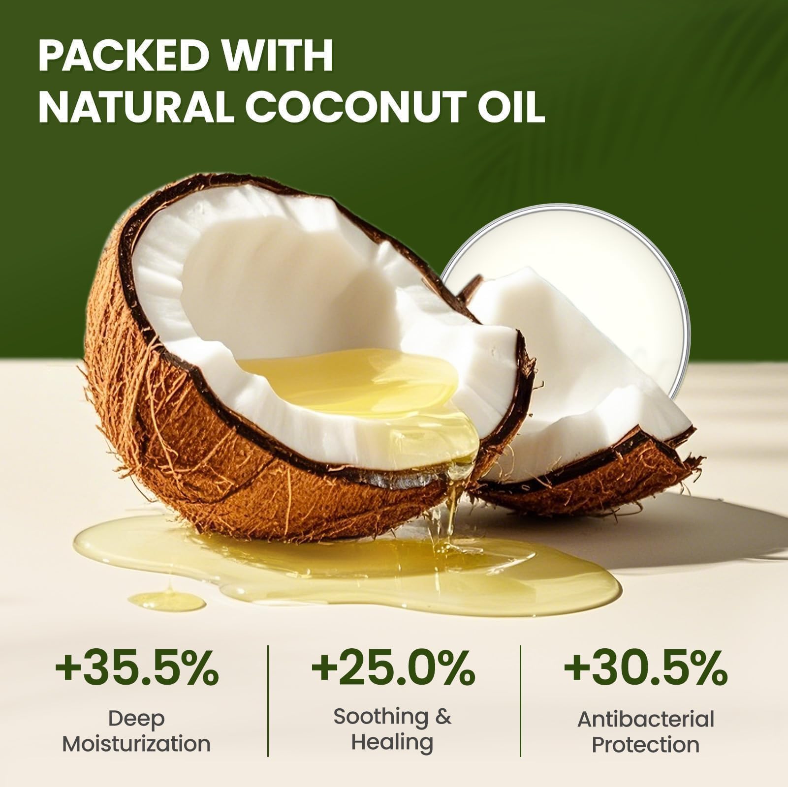 PawSono coconut oil ingredient highlight demonstrates deep hydration for pads.