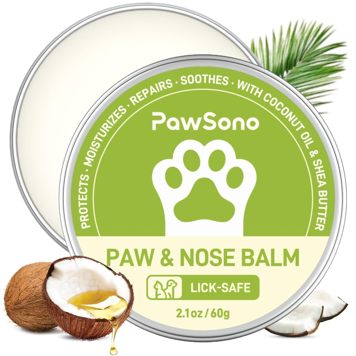 PawSono paw-nose balm jar for daily hydration and protection.