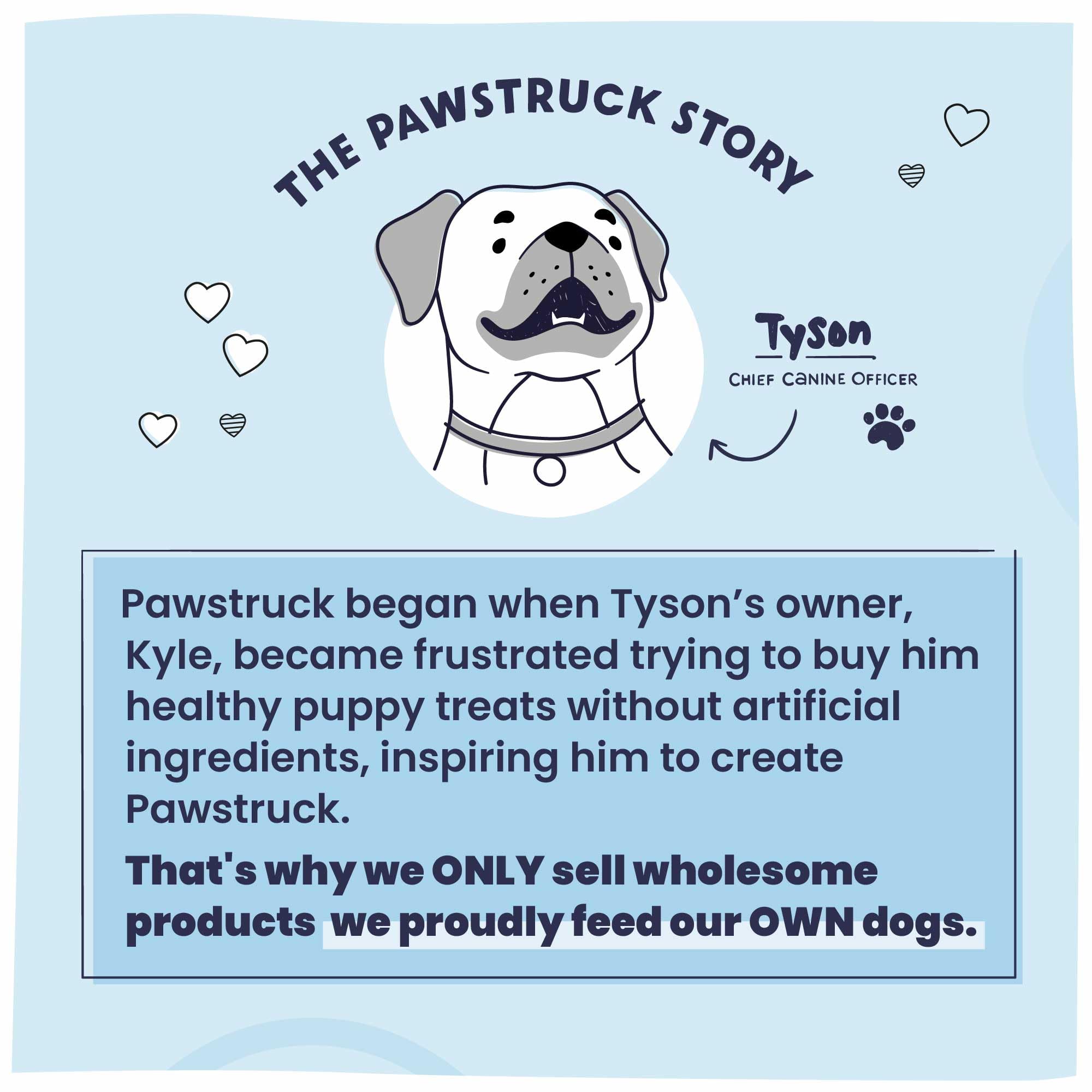 Pawstruck air dried dog food flaxseed and oil detail suggests joint-friendly blend.
