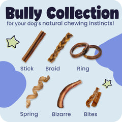 Pawstruck long-lasting dog chew shows varying sizes for flexible feeding options.