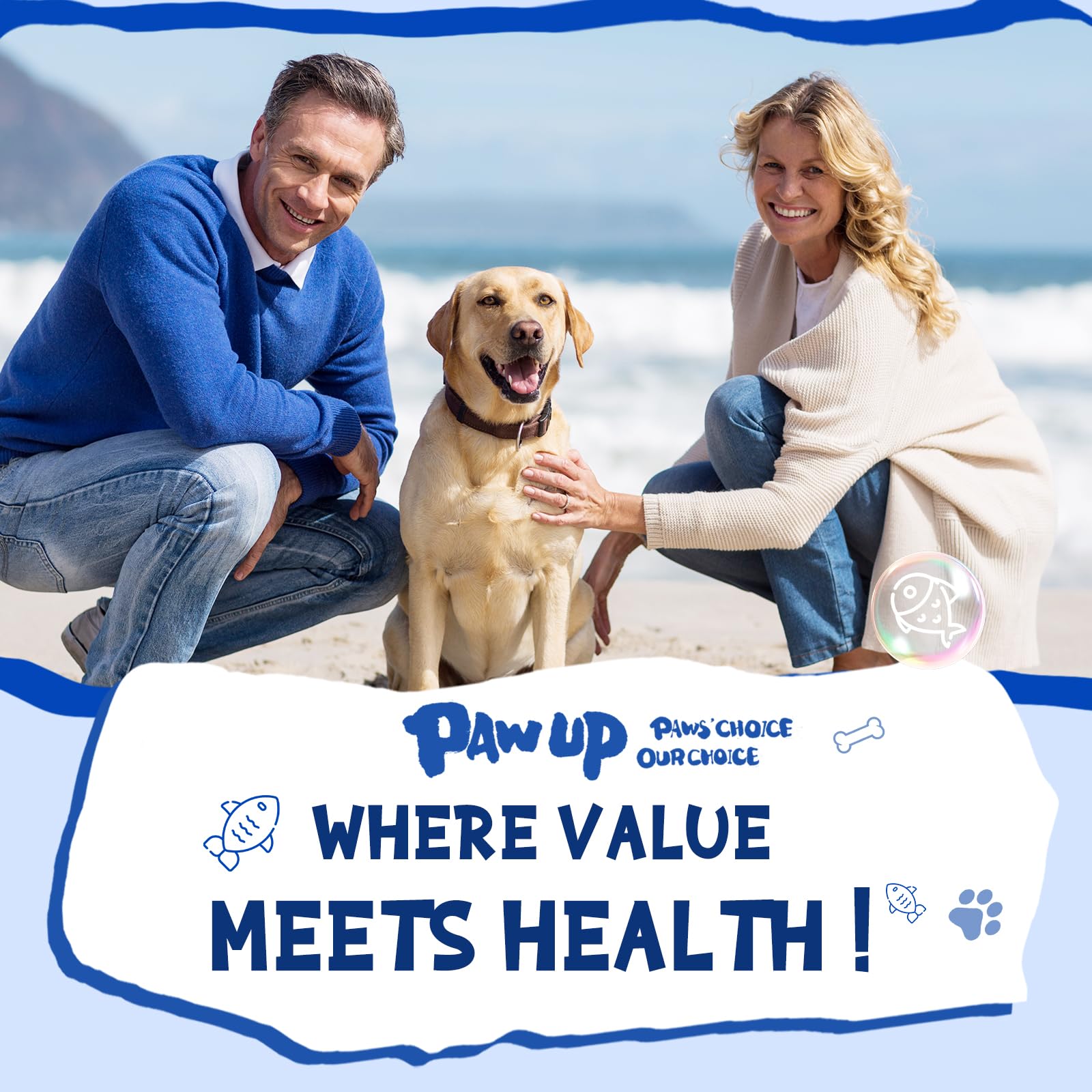 PAWUP Cod Skin Rolls natural flavor shot showcases grain-free goodness