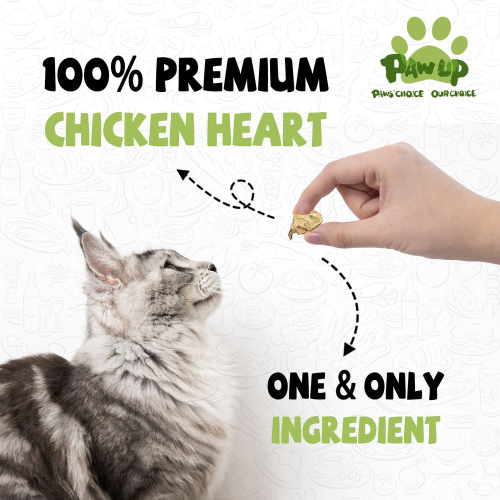 PAWUP Coeur de poulet séché – morceaux pratiques pour récompenses lors de l'entraînement