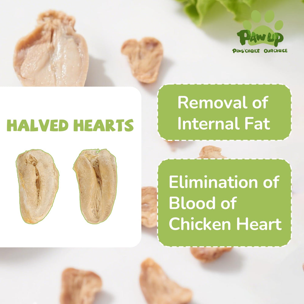 PAWUP Coeur de poulet séché – idée de topping pour varier les repas