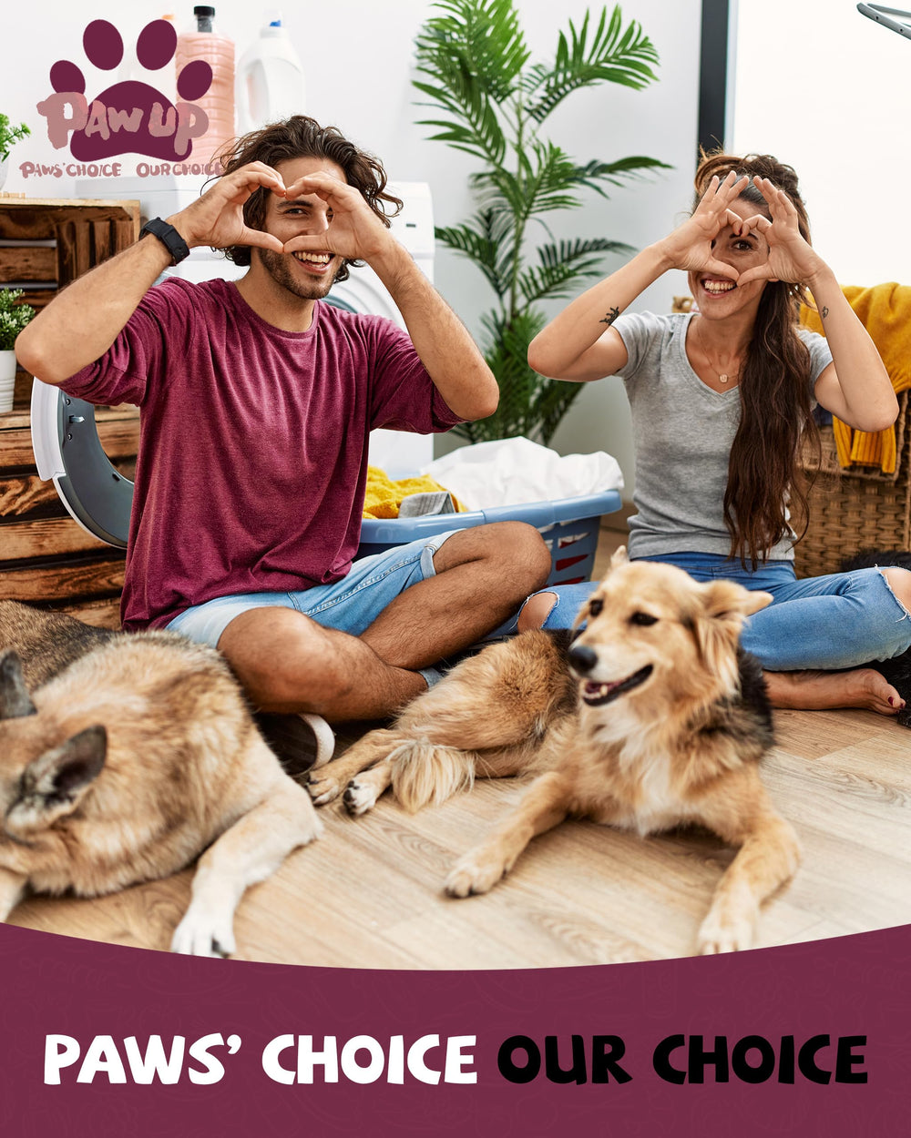PAWUP duck jerky strips with taurine for heart-friendly snacking.