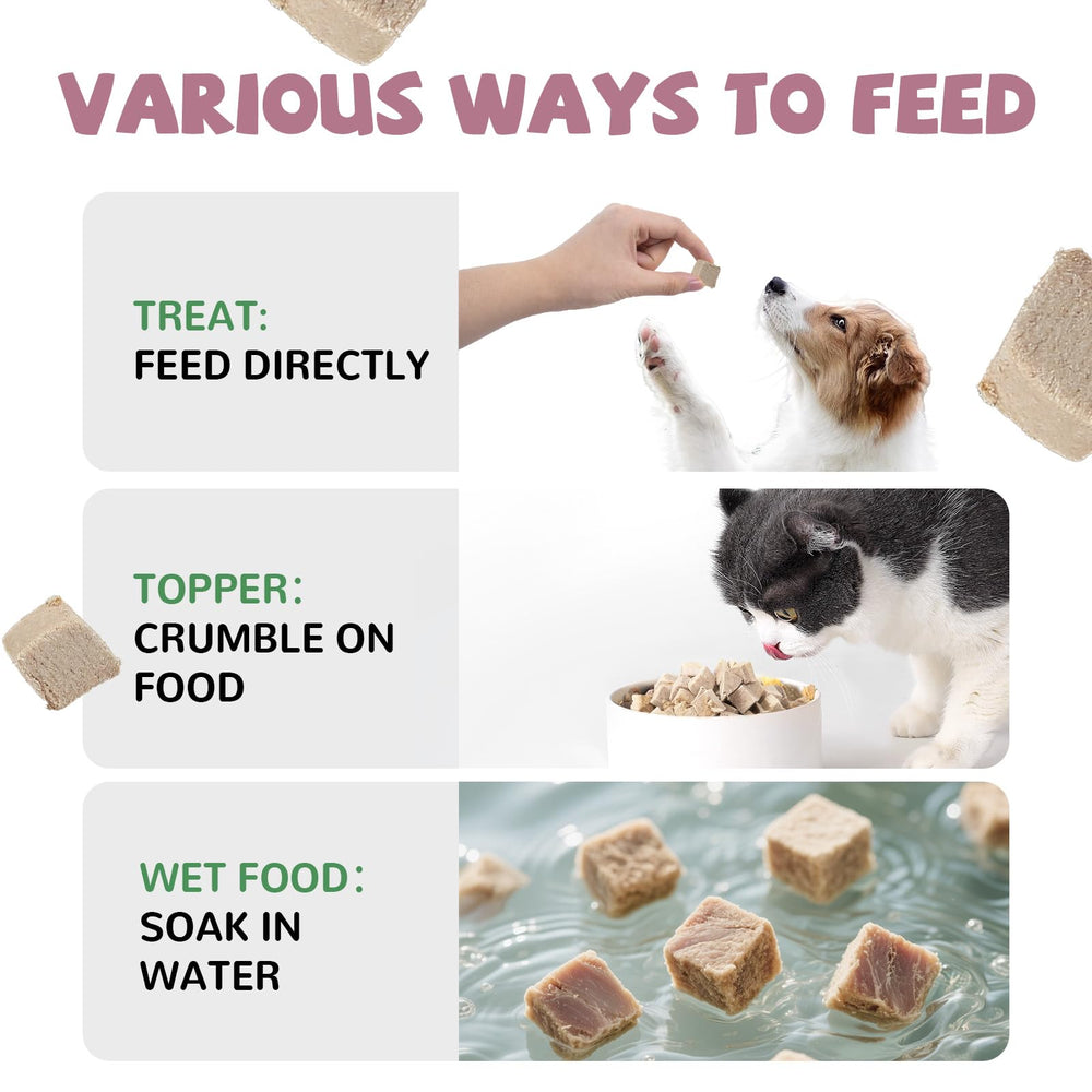 PAWUP duck treats available whole or crumbled for versatile feeding options.