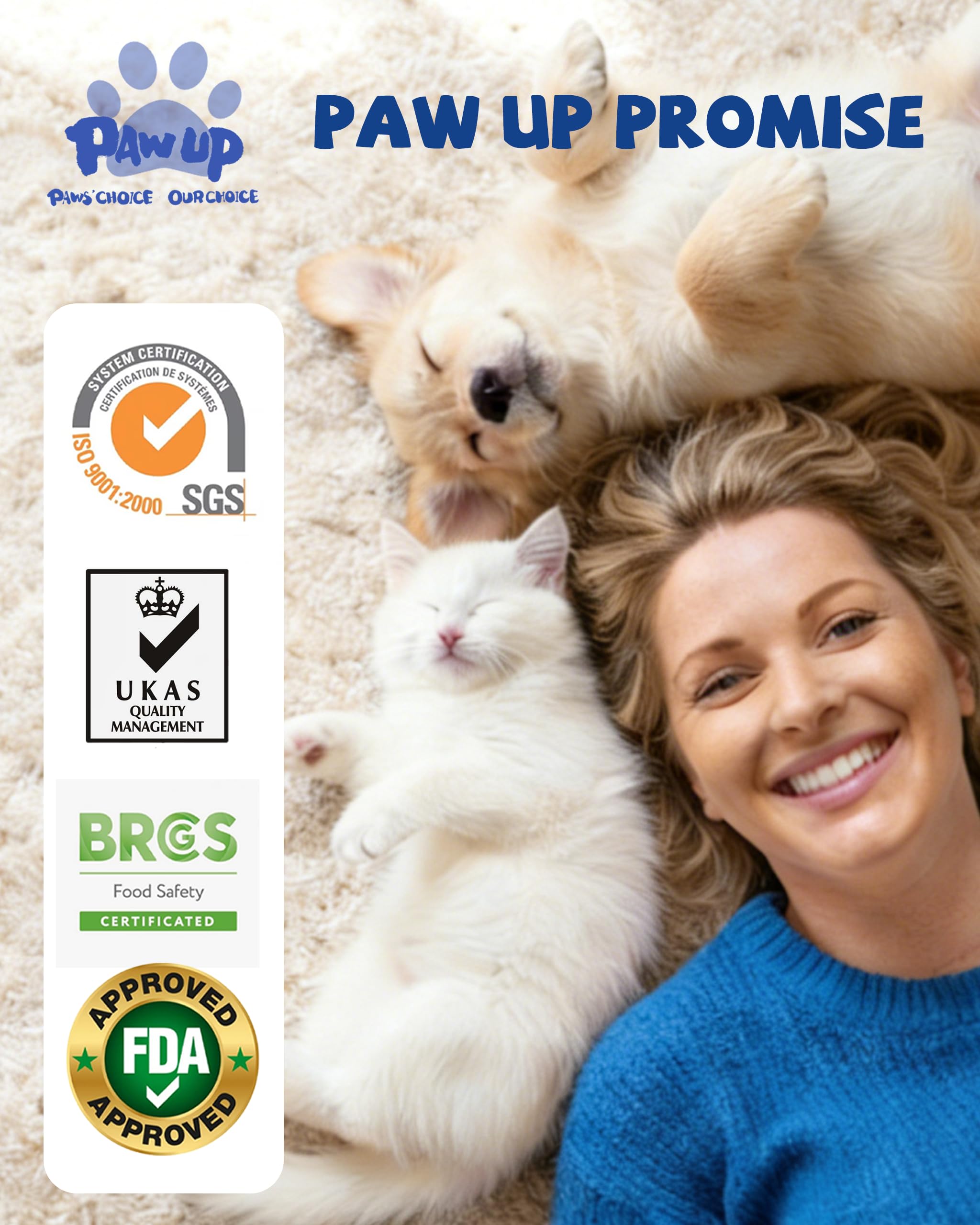PAWUP Minnows ingredient label highlights simple, gluten-free composition.